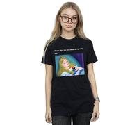 Disney Women's Sleeping Beauty Meme Cotton Boyfriend T-Shirt in Black | Size: 2XL Disney Black 2XL