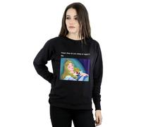 Disney Sleeping Beauty Meme Sweatshirt In Black Black XXL