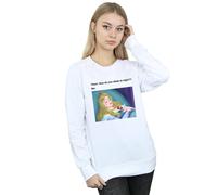 Disney Women's Sleeping Beauty Meme Sweatshirt in White | Size: Large Disney White L