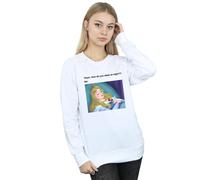 Disney Women's Sleeping Beauty Meme Sweatshirt in White | Size: Medium Disney White M