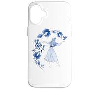 Disney Sleeping Beauty Princess Aurora Blue Floral Case for iPhone 16 Plus