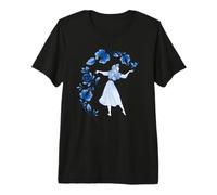 Disney Sleeping Beauty Princess Aurora Blue Flowers T-Shirt Premium T-Shirt