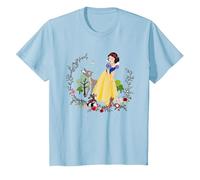 Disney Snow White And Her Forest Friends T-Shirt, Youth, Baby Blue, Medium