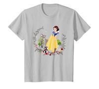 Disney Snow White And Her Forest Friends T-Shirt, Youth, Silver Grey, 2T