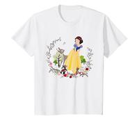 Disney Snow White And Her Forest Friends T-Shirt, Youth, White, Medium
