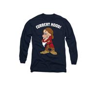 Disney Snow White And The Seven Dwarfs, Current Mood, Grumpy Long Sleeve T-Shirt, Navy Navy L