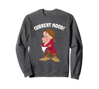 Disney Snow White And The Seven Dwarfs, Current Mood, Grumpy Sweatshirt, Adult Unisex, Dark Heather Grey, X-Large