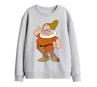Disney Snow White And The Seven Dwarfs, Doc, The Leader Kids Sweatshirt, Athletic Heather, 7-8