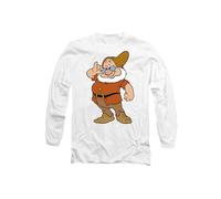 Disney Snow White And The Seven Dwarfs, Doc, The Leader Long Sleeve T-Shirt, White White XXL