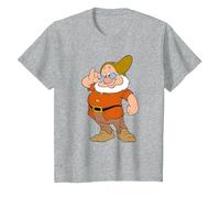 Disney Snow White And The Seven Dwarfs, Doc, The Leader T-Shirt, Youth, Heather Grey, Large