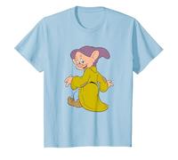 Disney Snow White And The Seven Dwarfs, Dopey Poses T-Shirt, Youth, Baby Blue, 3T