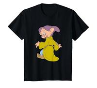 Disney Snow White And The Seven Dwarfs, Dopey Poses T-Shirt, Youth, Black, X-Small