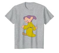 Disney Snow White And The Seven Dwarfs, Dopey Poses T-Shirt, Youth, Heather Grey, 3T