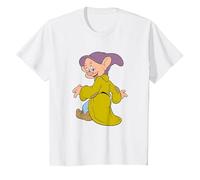 Disney Snow White And The Seven Dwarfs, Dopey Poses T-Shirt, Youth, White, Small