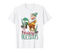 Disney Snow White Bashful Forest Happy Holiday Tee T-Shirt