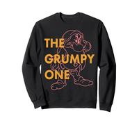 Disney Snow White Dwarf Grumpy The Grumpy One Outlined Sweatshirt, Adult Unisex, Black, X-Large