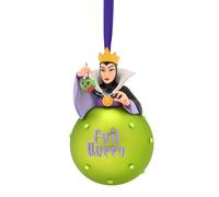 Disney Snow White - Evil Queen On A Glass Bauble Multi
