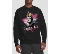 Disney Snow White Evil Queen Totally Evil Unisex Sweatshirt, Black, Large