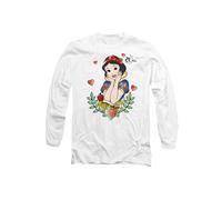 Disney Snow White Fairest Of Them All Long Sleeve T-Shirt, White | Size: Large Disney White L