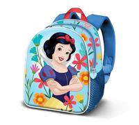Disney Snow White Flowers-Elite 3D Backpack, Blue, 25 x 30 cm, Capacity 7 L