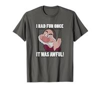Disney Snow White Grumpy I Had Fun Once It Was Awful Poster T-Shirt