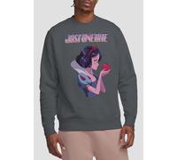 Disney Snow White Just One Bite Sweatshirt, Charcoal | Size: Large Disney Charcoal L