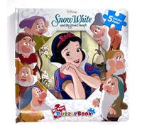 Disney Snow White My First Puzzle Book - Jigsaw Puzzles for kids, 10-page board book, 5 puzzles to enjoy
