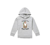 Disney Snow White Sleepy, Wake Me When It'S The New Year Youth Kids Pull-Over Hoodie, Athletic Heather in Grey | Size: 12-13 Years Disney Grey 12-13 Years