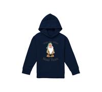 Disney Snow White Sleepy, Wake Me When It'S The New Year Youth Kids Pull-Over Hoodie, Navy | Size: 9-11 Years Disney Navy 9-11 Years