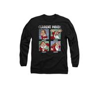 Disney Snow White & The 7 Dwarfs Father's Day Current Mood Grumpy Dad Long Sleeve T-Shirt, Black Black