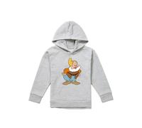 Disney Snow White & The Seven Dwarfs, Happy Youth Kids Pull-Over Hoodie, Athletic Heather in Grey | Size: 9-11 Years Disney Grey 9-11 Years