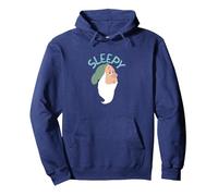 Disney Snow White & The Seven Dwarfs Sleepy Face Pullover Hoodie, Adult Unisex, Navy Blue, Small