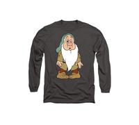 Disney Snow White & The Seven Dwarfs, Sleepy Struggles Long Sleeve T-Shirt, Charcoal | Size: Medium Disney Charcoal M