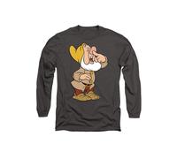Disney Snow White & The Seven Dwarfs, Sneezy Long Sleeve T-Shirt, Charcoal | Size: Medium Disney Charcoal M