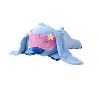 Disney Snuglets Wellbeing Plush Toy Stitch Lying Down 40 cm - Soft with Sleep Mask and Comfortable Extra Weight Approx. 1500 g - Suitable from the First Months of Life - Beautiful Gift