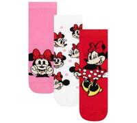 Disney Socks, Minnie Mouse Multipack Girls Socks, Pack Of 3 Kids Sock Set, 3-5