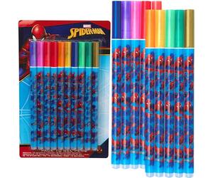 Disney Spiderman Gel Pens with Metallic Ink for Kids Teens Coloured Pens 10 Pack School Supplies Stationery Drawing Writing Colouring Gifts for Kids (Multi Spiderman)