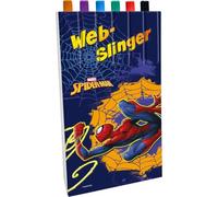 Disney Spiderman Kids Cartoon Colouring Assorted Marker Pens 6pcs Back to School Student Stationery