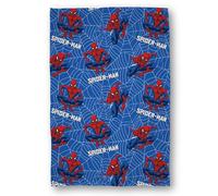 Disney Spiderman Officially Licenced Throw Blanket | Glow In The Dark, Adventure Design | Warm Super Soft Feel Fleece Throw | Perfect for Home, Bedroom, Sleepovers & Camping | 100 x 150cm