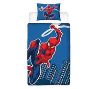 Disney Spiderman Officially Licensed Single Duvet Cover Set | Zap Design Reversible 2 Sided Bedding Including Matching Pillow Case | Perfect For Kids Bedroom | Polycotton