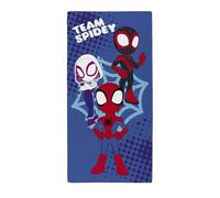 Disney Spidey and His Amazing Friends Beach Bath Towel - 100% Cotton, Super Soft, Blue - Kids Marvel Towel 140x70cm - Boys Girls Swimming, Holiday, Bath, Pool, Travel - Official Licensed Gift