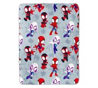 Disney Spidey & His Amazing Friends 100 x 150 cm Soft Plush Throw Blanket - Cozy, Warm, and Perfect for Kids or Adults - Jumps Design