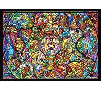 Disney Stained Art Jigsaw Puzzle[500p] All Stars Stained Glass (D500-457) by Disney
