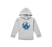 Disney Star Wars Ahsoka Ready Youth Kids Pull-Over Hoodie, Athletic Heather in Grey | Size: 9-11 Years Disney Grey 9-11 Years