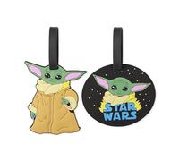 Peers Hardy Luggage Tags: Disney The Manalorian The Child Multicoloured 2 piece Luggage Tags