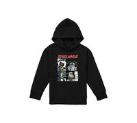 Disney Star Wars Beep Boop R2D2 Youth Kids Pull-Over Hoodie, Black | Size: 7-8 Years Disney Black 7-8 Years