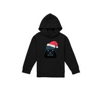 Disney Star Wars Christmas Darth Vader Santa Youth Kids Pull-Over Hoodie, Black | Size: 12-13 Years Disney Black 12-13 Years