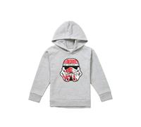 Disney Star Wars Christmas Merry Force Be With You Stormtrooper Youth Kids Pull-Over Hoodie, Athletic Heather in Grey | Size: 12-13 Years Disney Grey 12-13 Years