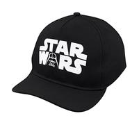 Disney Star Wars Classic Embroidered Logo Flatbrim Baseball Cap Hat, Boys Youth, Red Black, One Size Fits Most