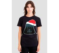 Disney Star Wars Darth Vader Christmas Santa Hat T-Shirt, Black Black XL